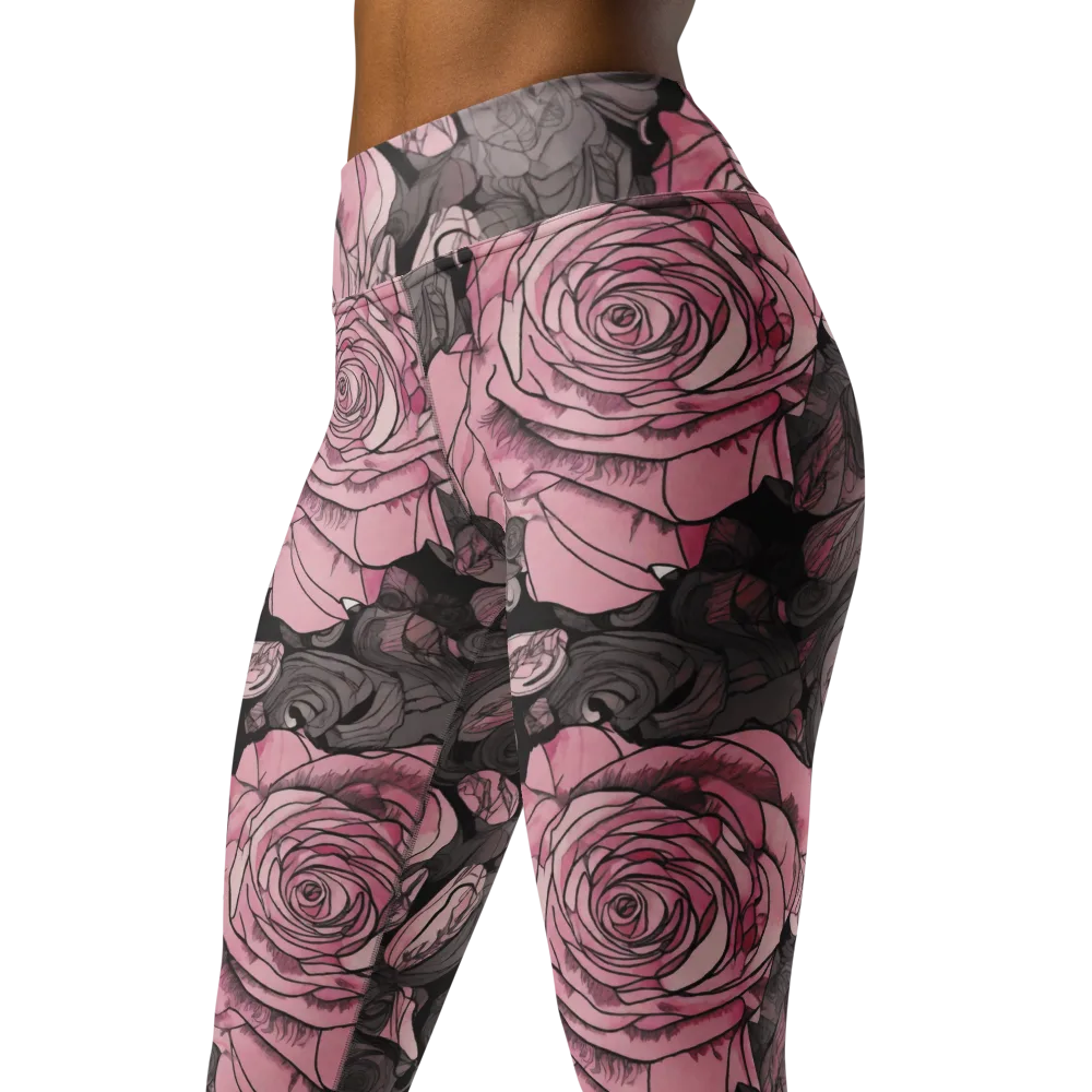 Blush Afterdark on Yoga Leggings — Left Front
