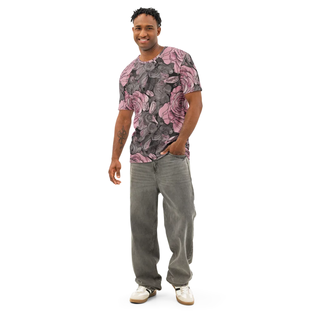 Blush Afterdark on Men's Cotton Crew Neck T-Shirt — Front