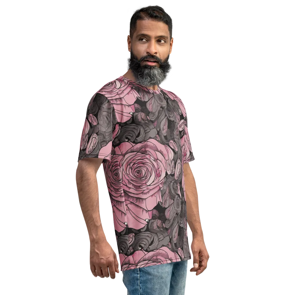 Blush Afterdark on Men's Crew Neck T-Shirt — Right