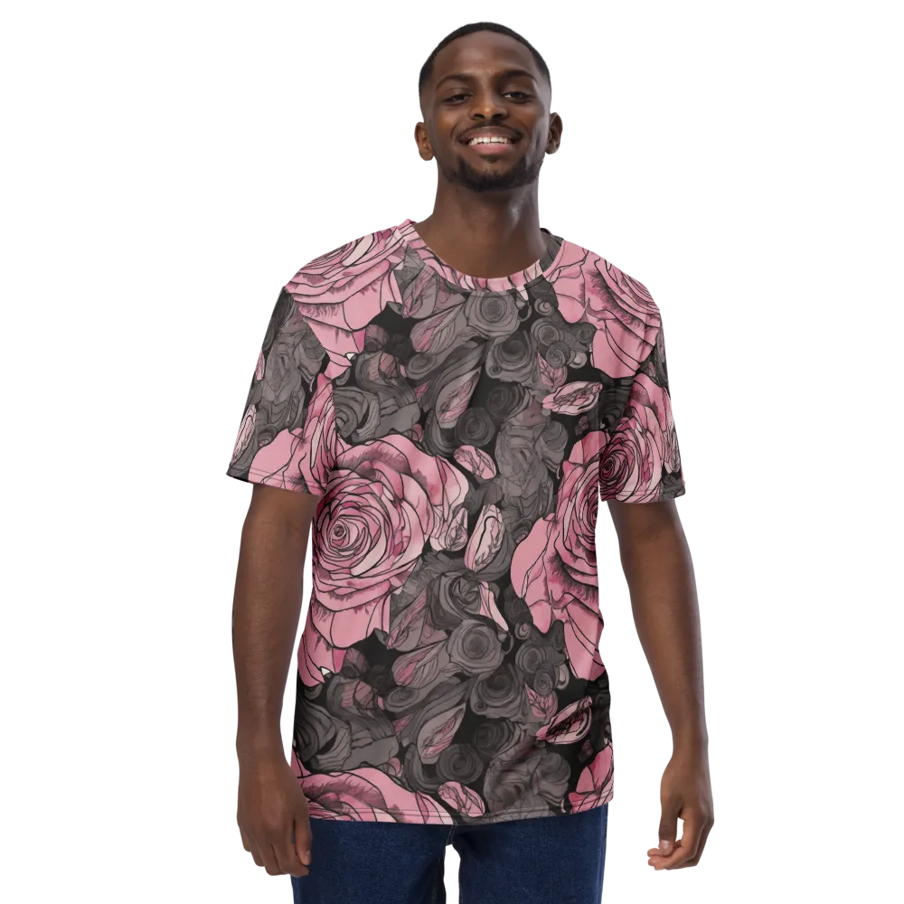 Blush Afterdark on Men's Crew Neck T-Shirt — Front