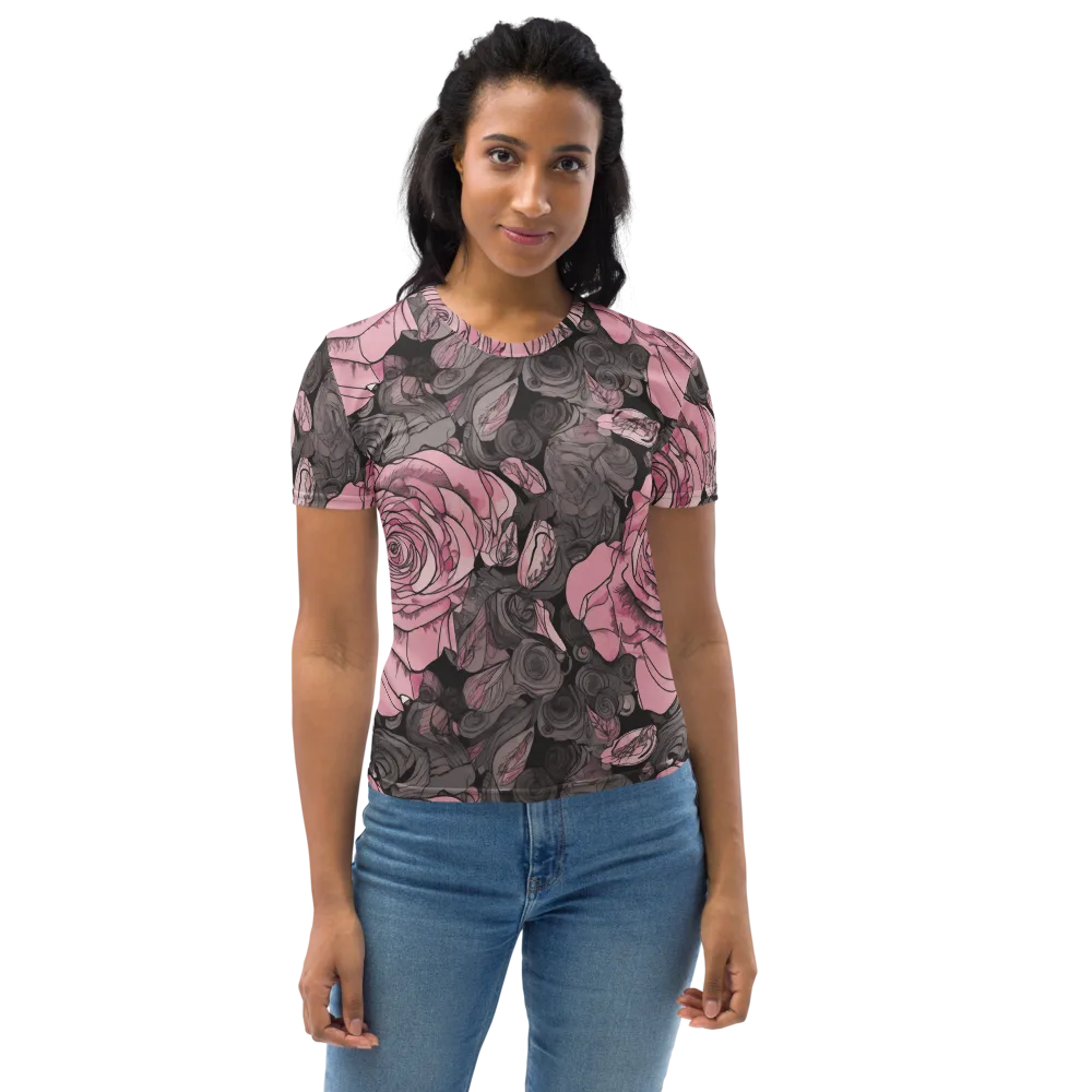 Blush Afterdark on Women's Crew Neck T-Shirt — Front