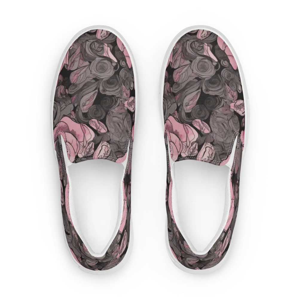 Blush Afterdark on Men's Slip-On Canvas Shoes — Front