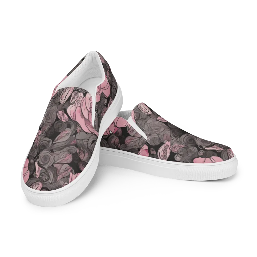 Blush Afterdark on Men's Slip-On Canvas Shoes — Left Front