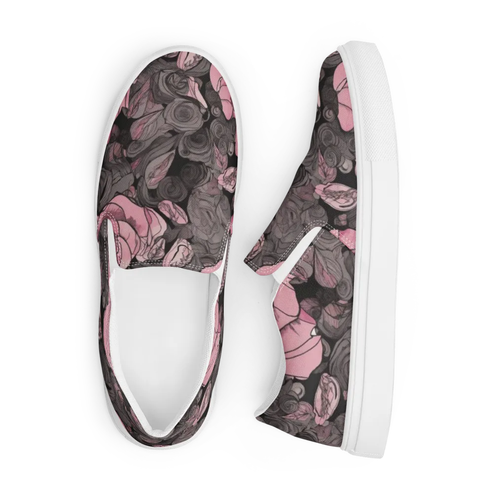 Blush Afterdark on Men's Slip-On Canvas Shoes — Front