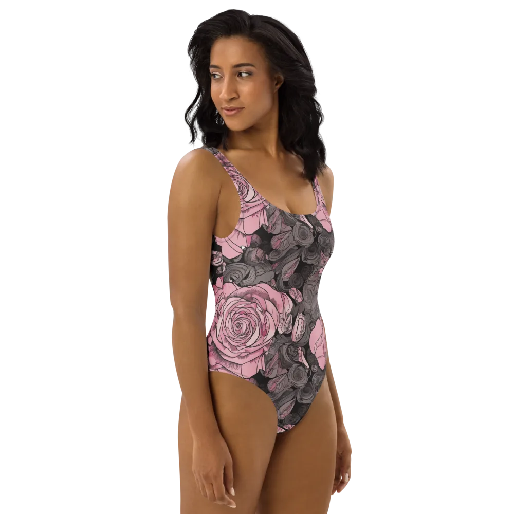 Blush Afterdark on One-Piece Swimsuit — Right