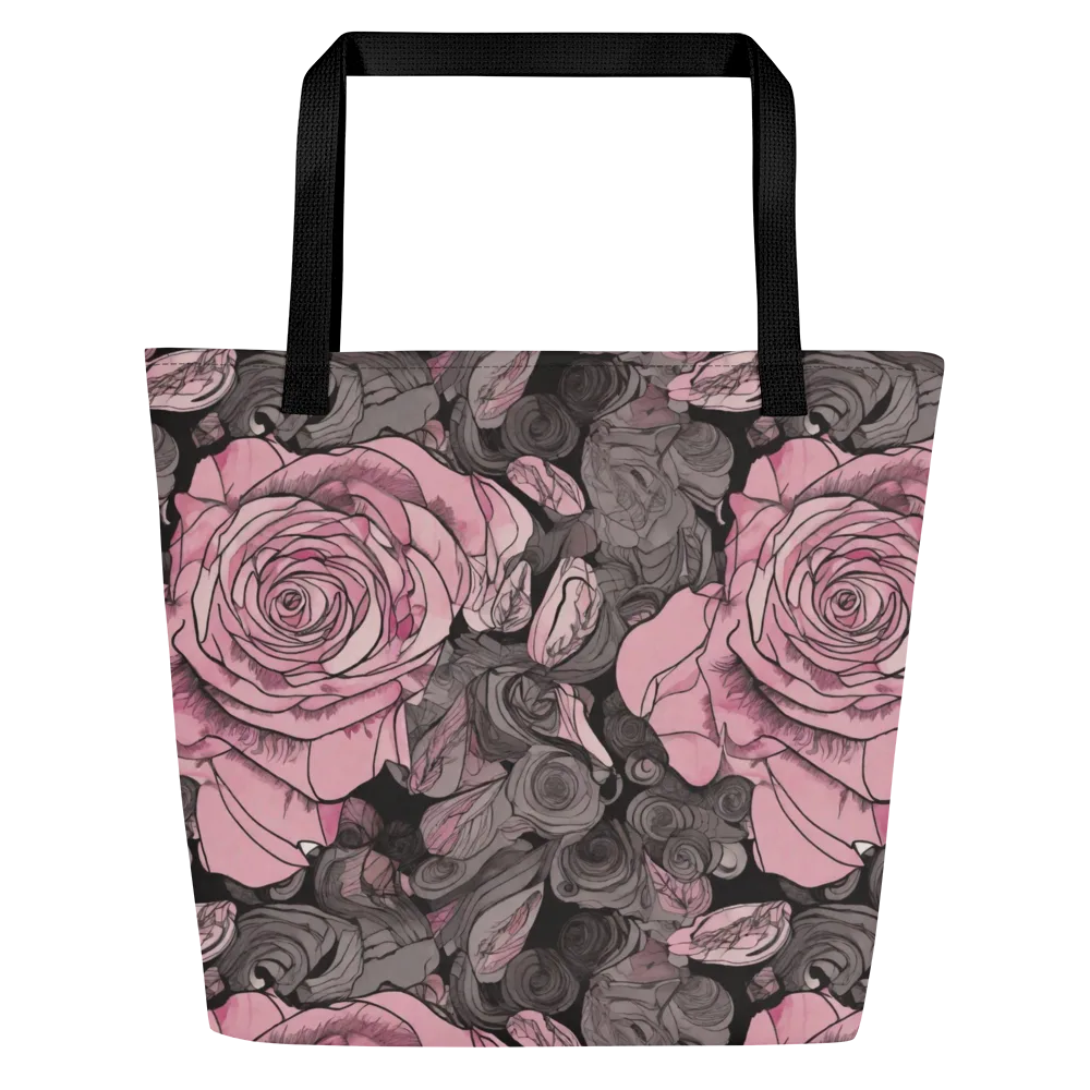 Blush Afterdark on Large Tote Bag W/ Pocket — Front