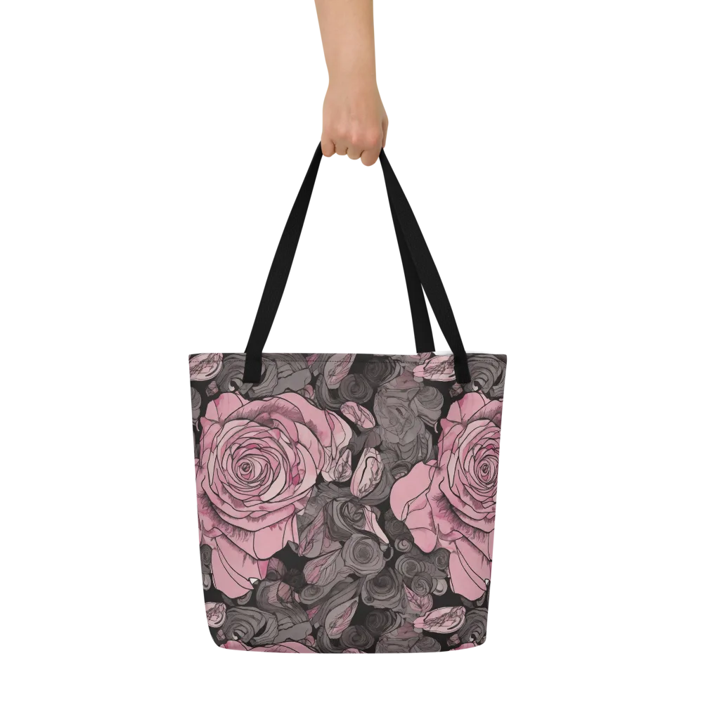 Blush Afterdark on Large Tote Bag W/ Pocket — Front
