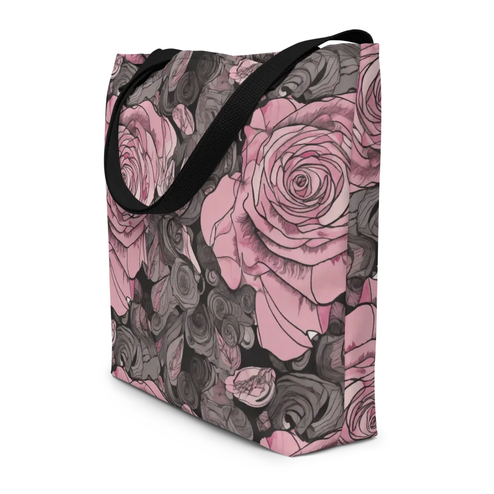 Blush Afterdark on Large Tote Bag W/ Pocket — Front