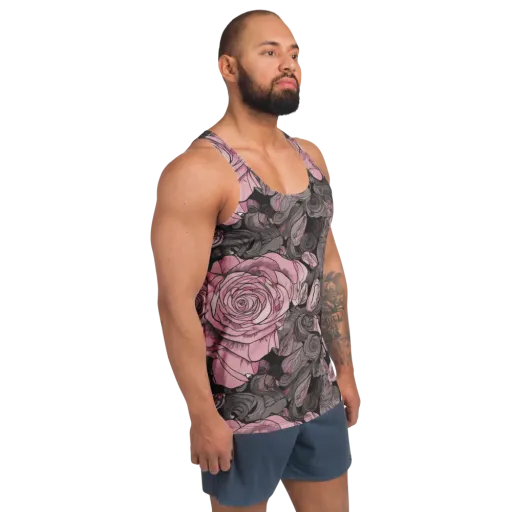 Blush Afterdark on a Men's Tank Top