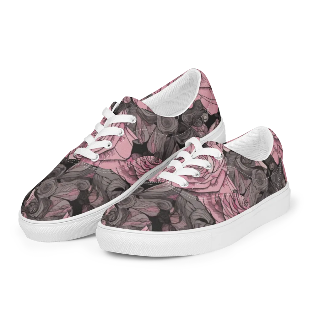 Blush Afterdark on Men's Lace-Up Canvas Shoes — Left Front