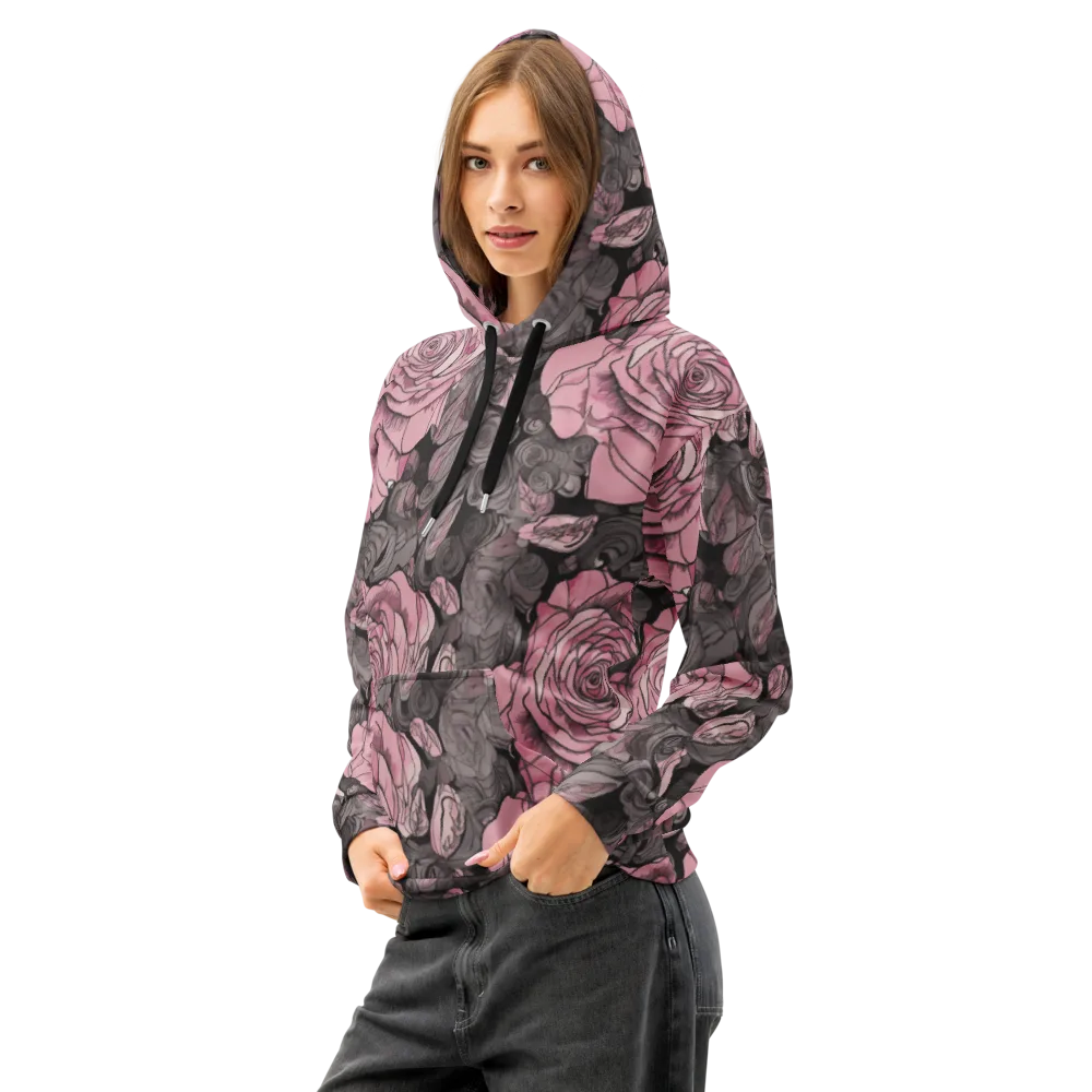 Blush Afterdark on Cotton Hoodie — Left Front