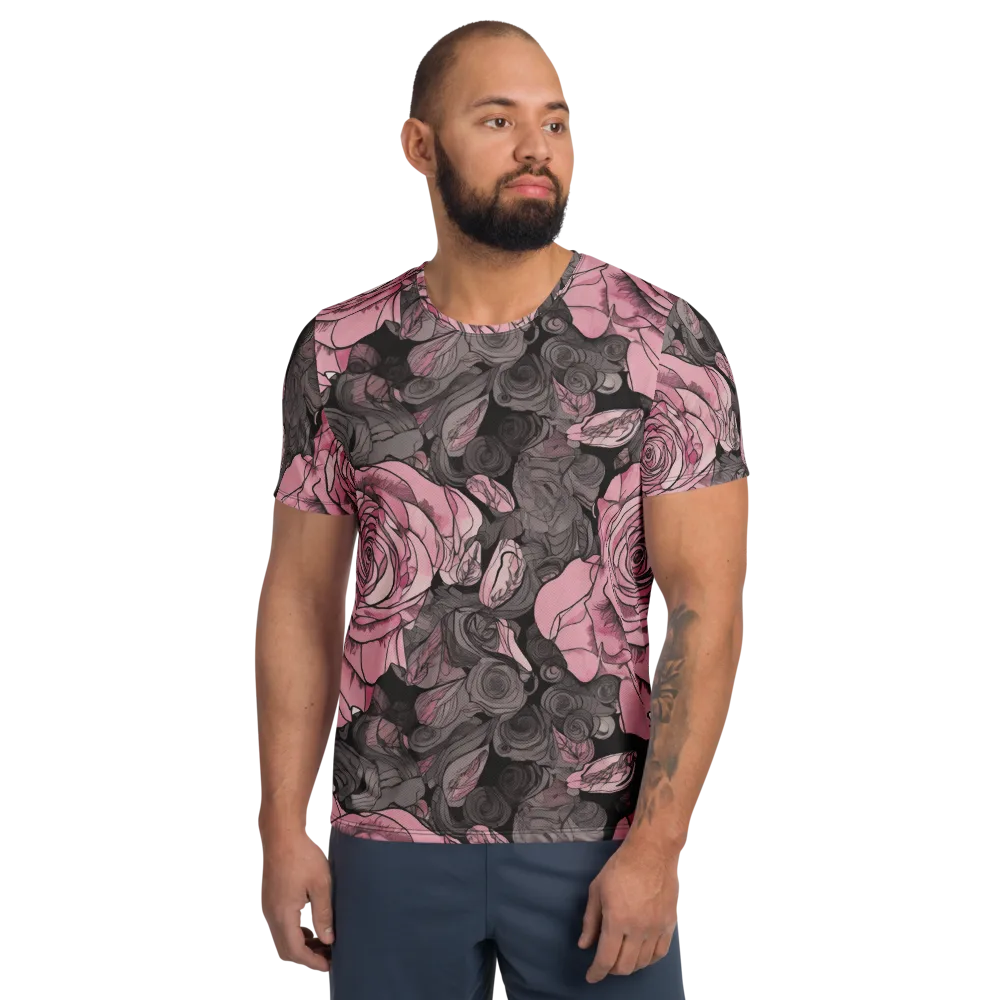 Blush Afterdark on Men's Athletic T-Shirt — Front