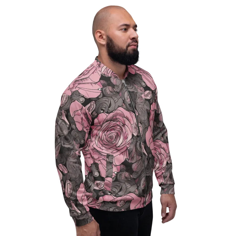 Blush Afterdark on Bomber Jacket — Right
