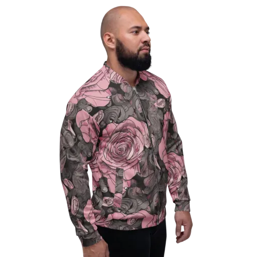 Blush Afterdark on a Bomber Jacket