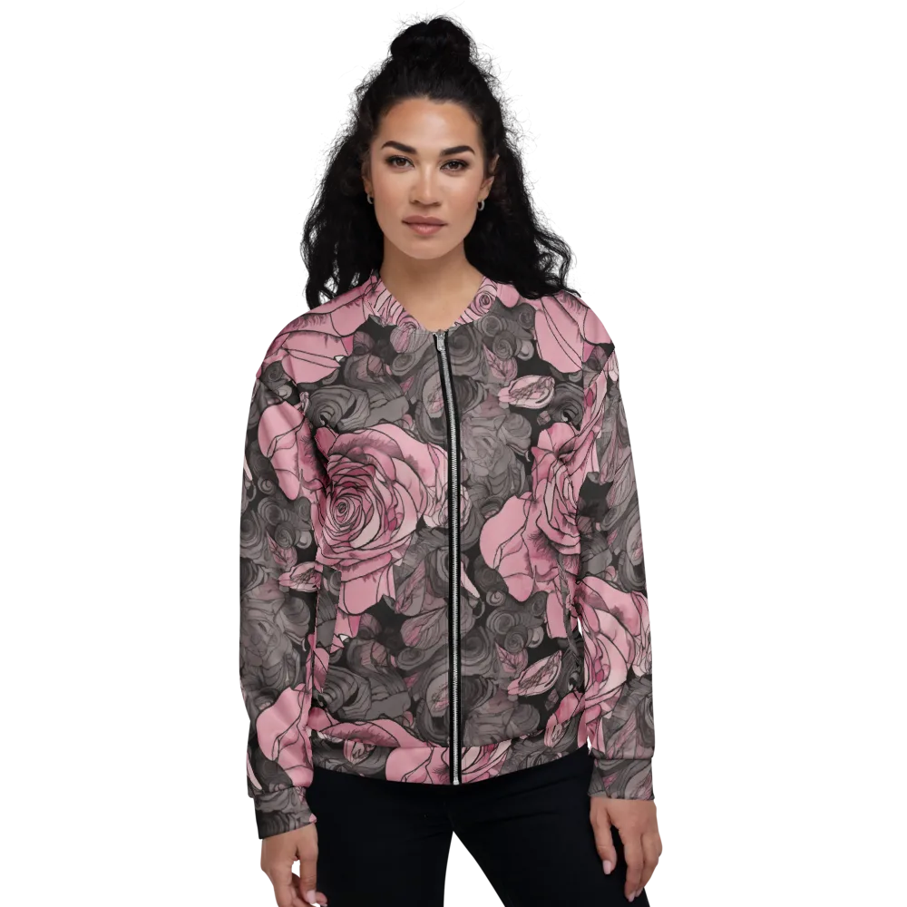 Blush Afterdark on Bomber Jacket — Front