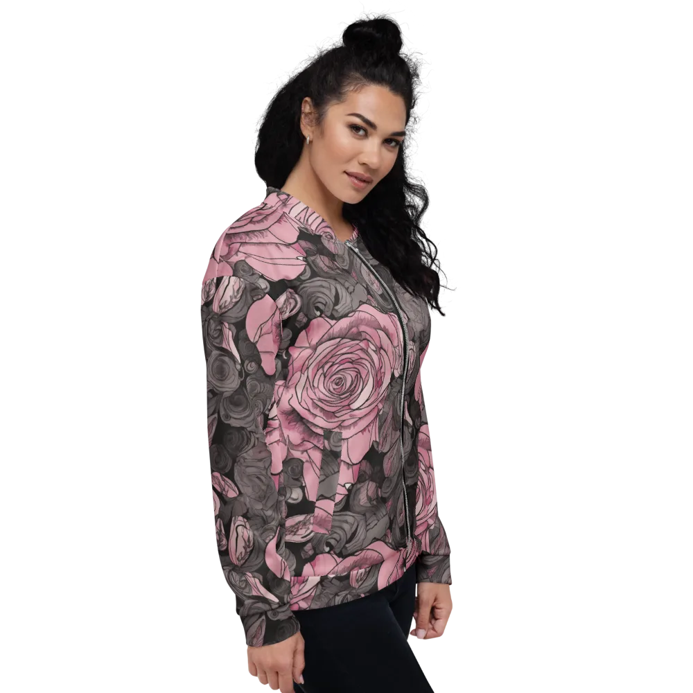 Blush Afterdark on Bomber Jacket — Right