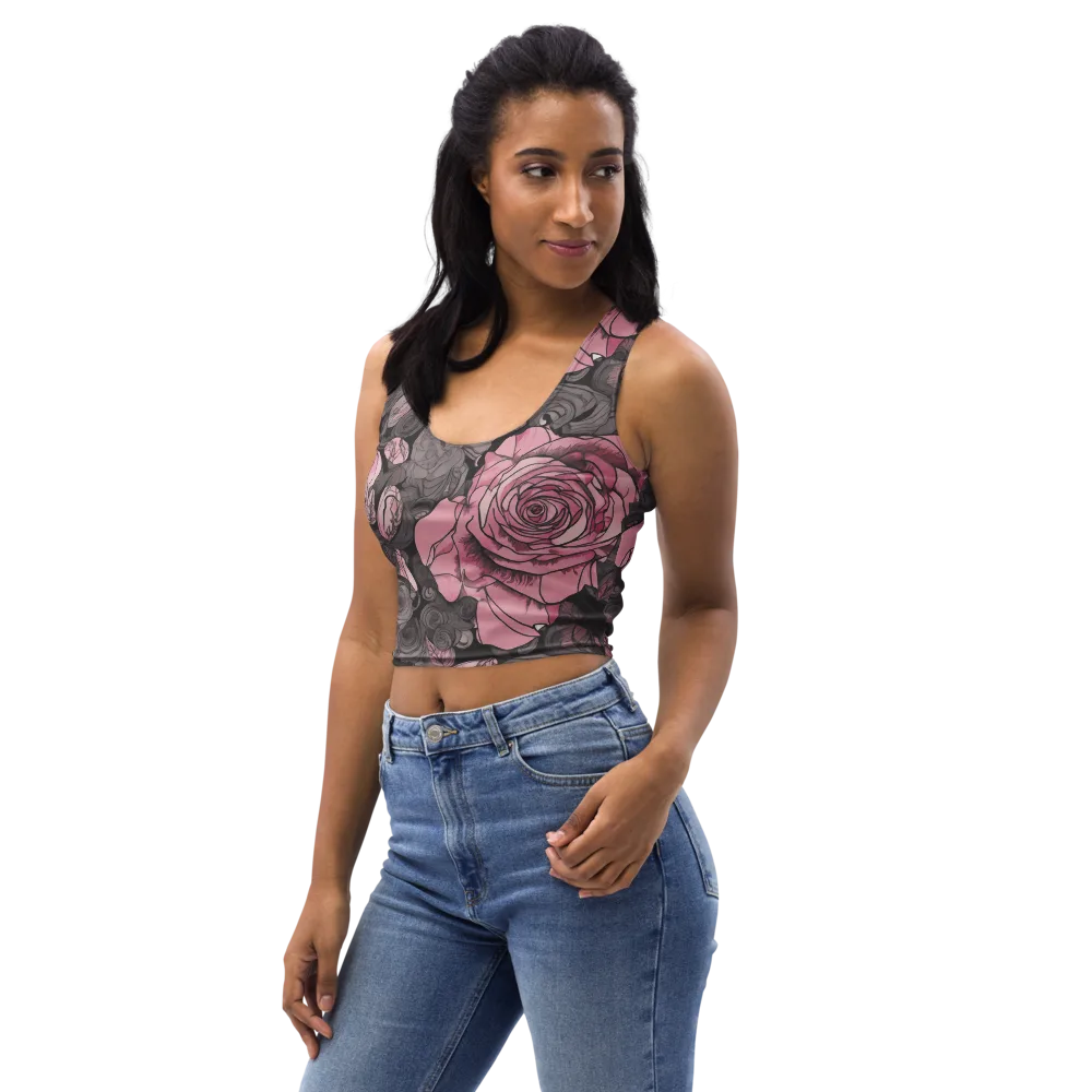 Blush Afterdark on Crop Top — Left Front