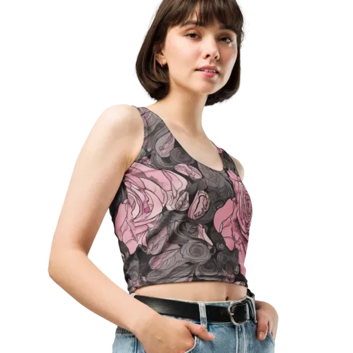 Blush Afterdark on a Crop Top