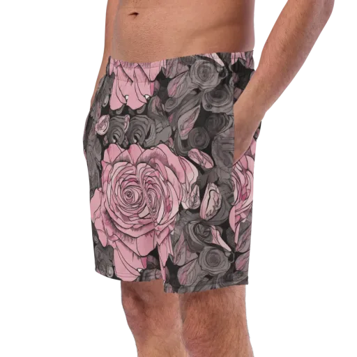 Blush Afterdark on a Swim Trunks