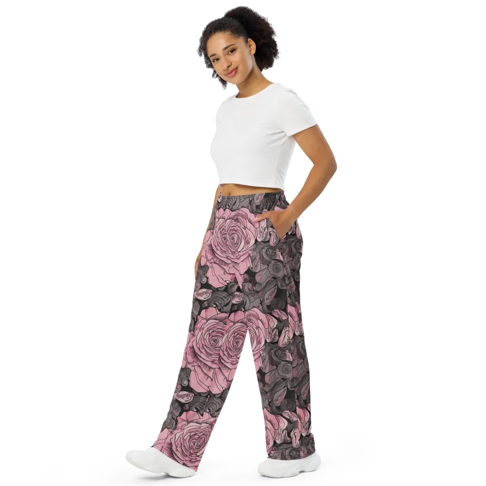 Blush Afterdark on Wide-Leg Pants — Left Front
