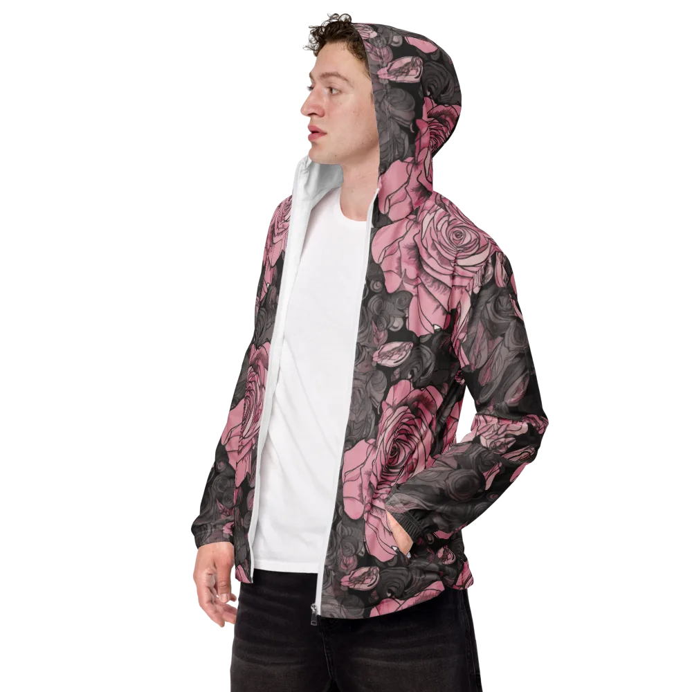 Blush Afterdark on Men's Windbreaker — Left Front