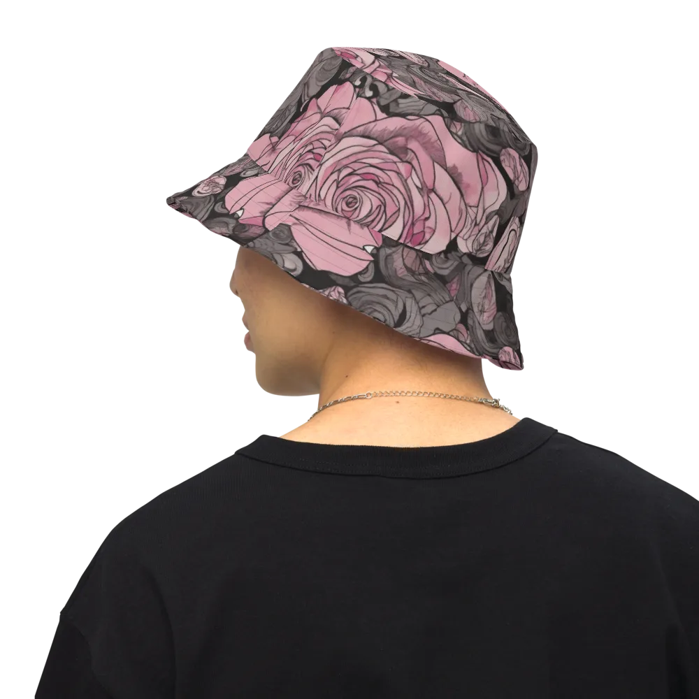 Blush Afterdark on Reversible Bucket Hat — Back Inside