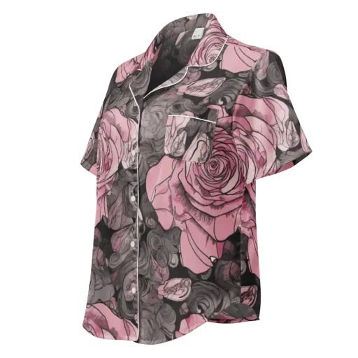 Blush Afterdark on a Women's Short Sleeve Pajama Top
