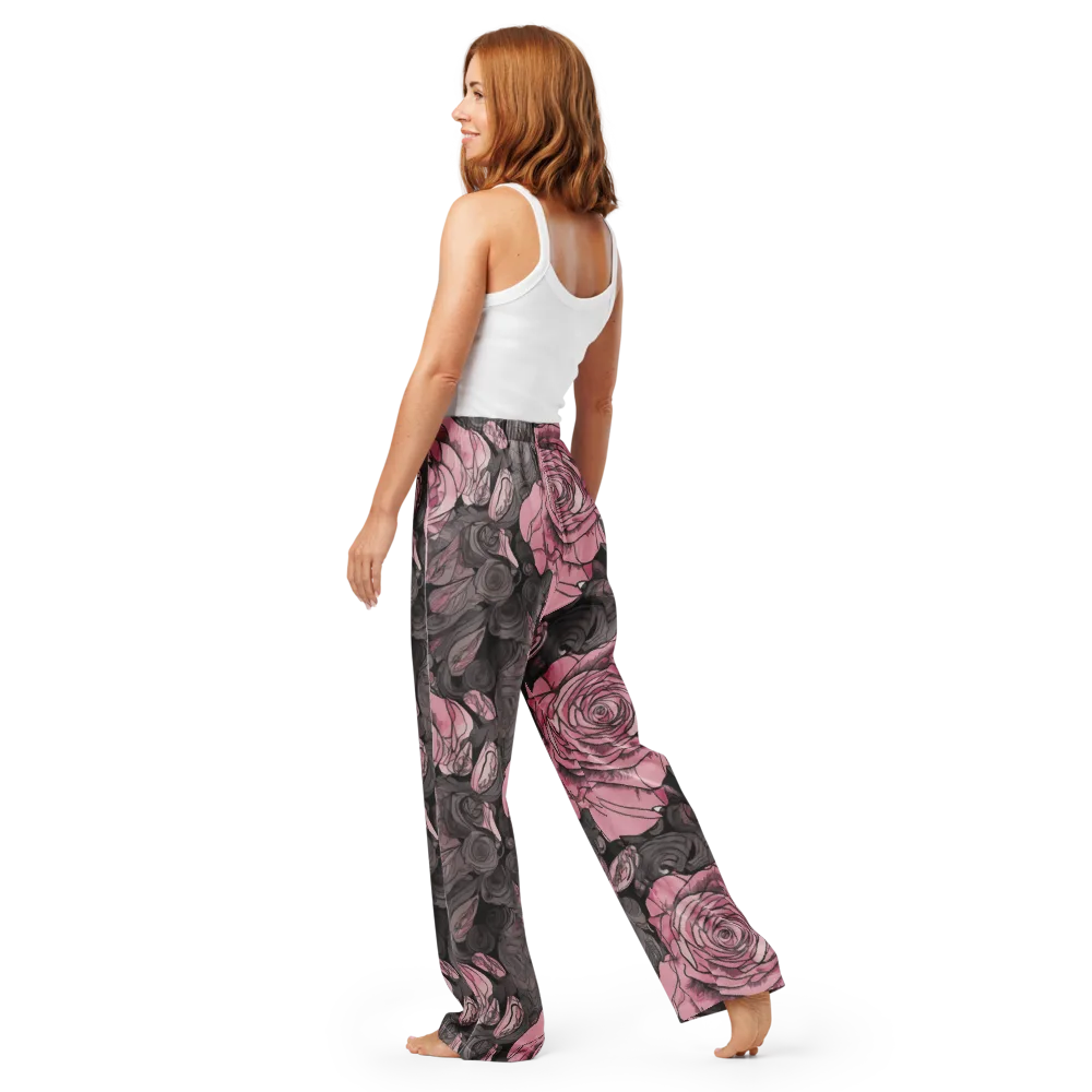 Blush Afterdark on Women's Pajama Pants — Back