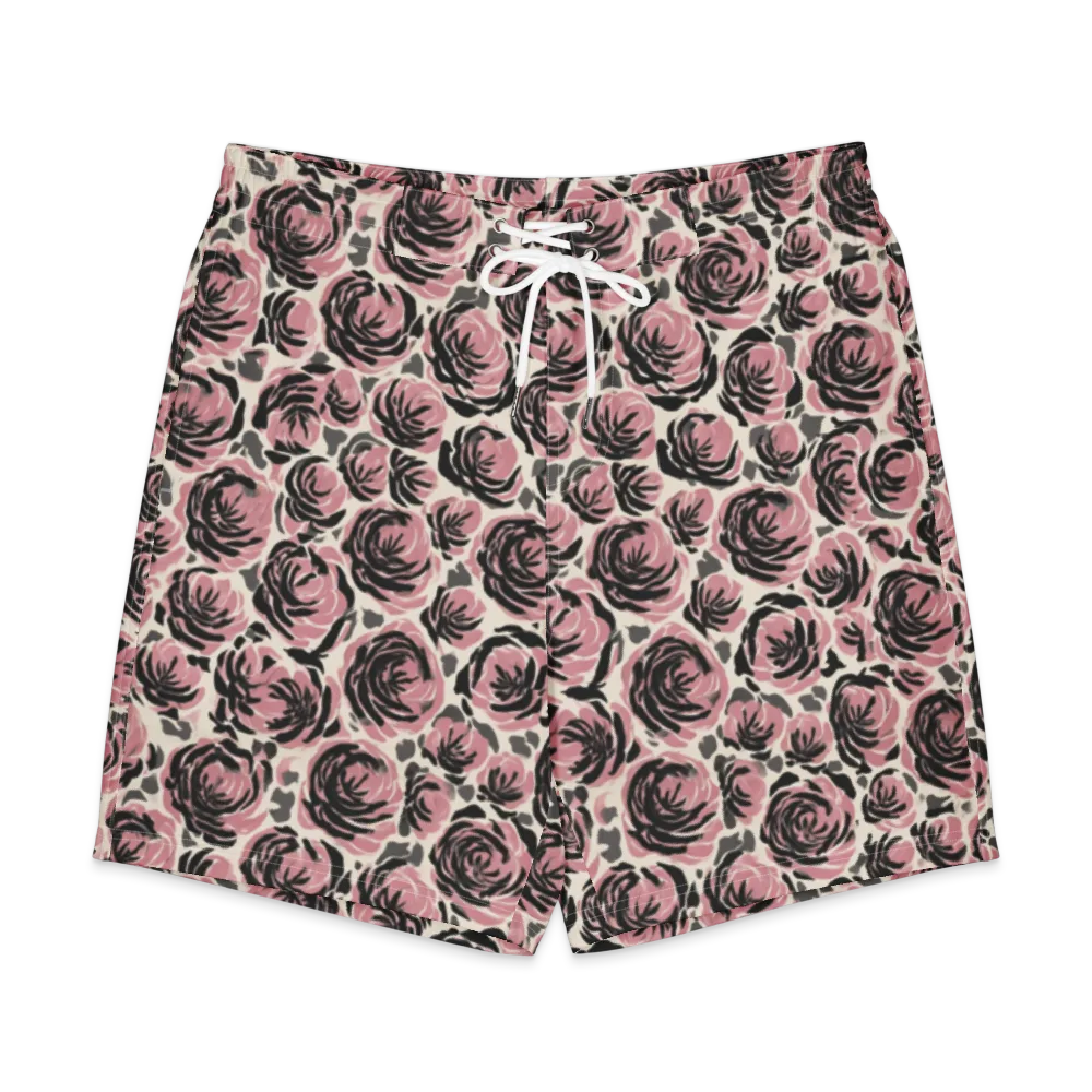 Inkblush Garden on Men's Board Shorts — Front