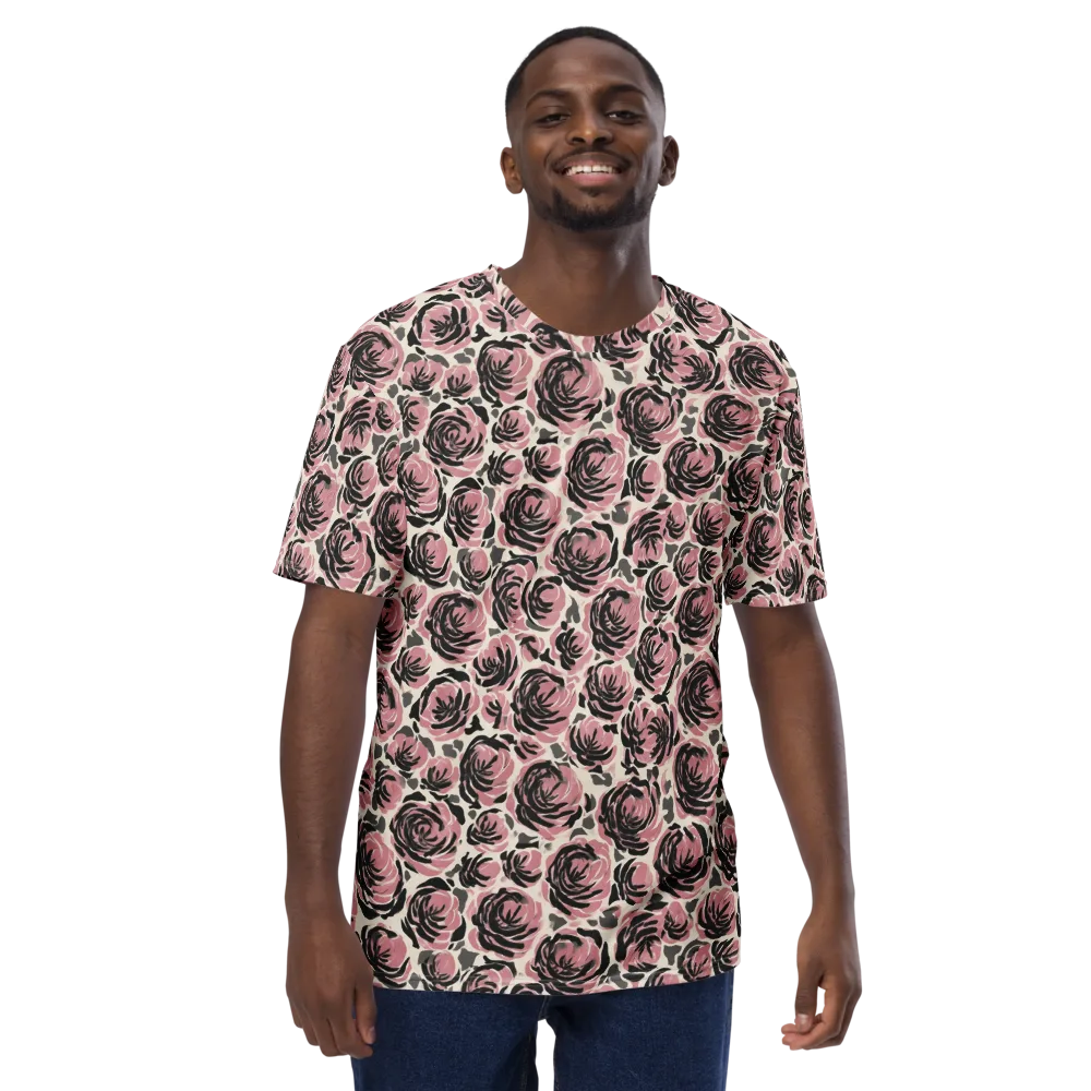 Inkblush Garden on Men's Crew Neck T-Shirt — Front