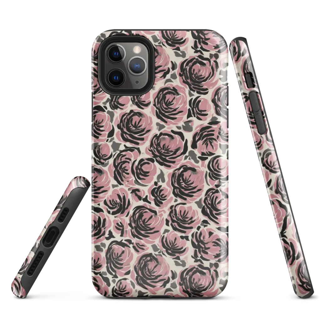 Inkblush Garden on Tough Case for iPhone® — Front