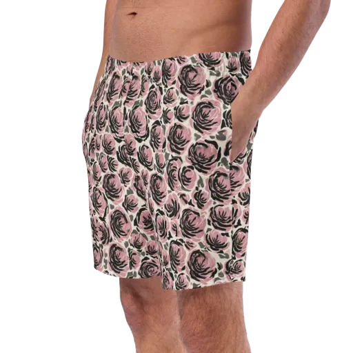 Inkblush Garden on a Swim Trunks