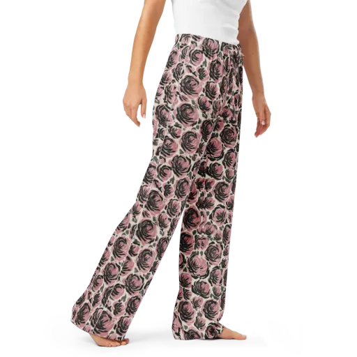 Inkblush Garden on a Women's Pajama Pants