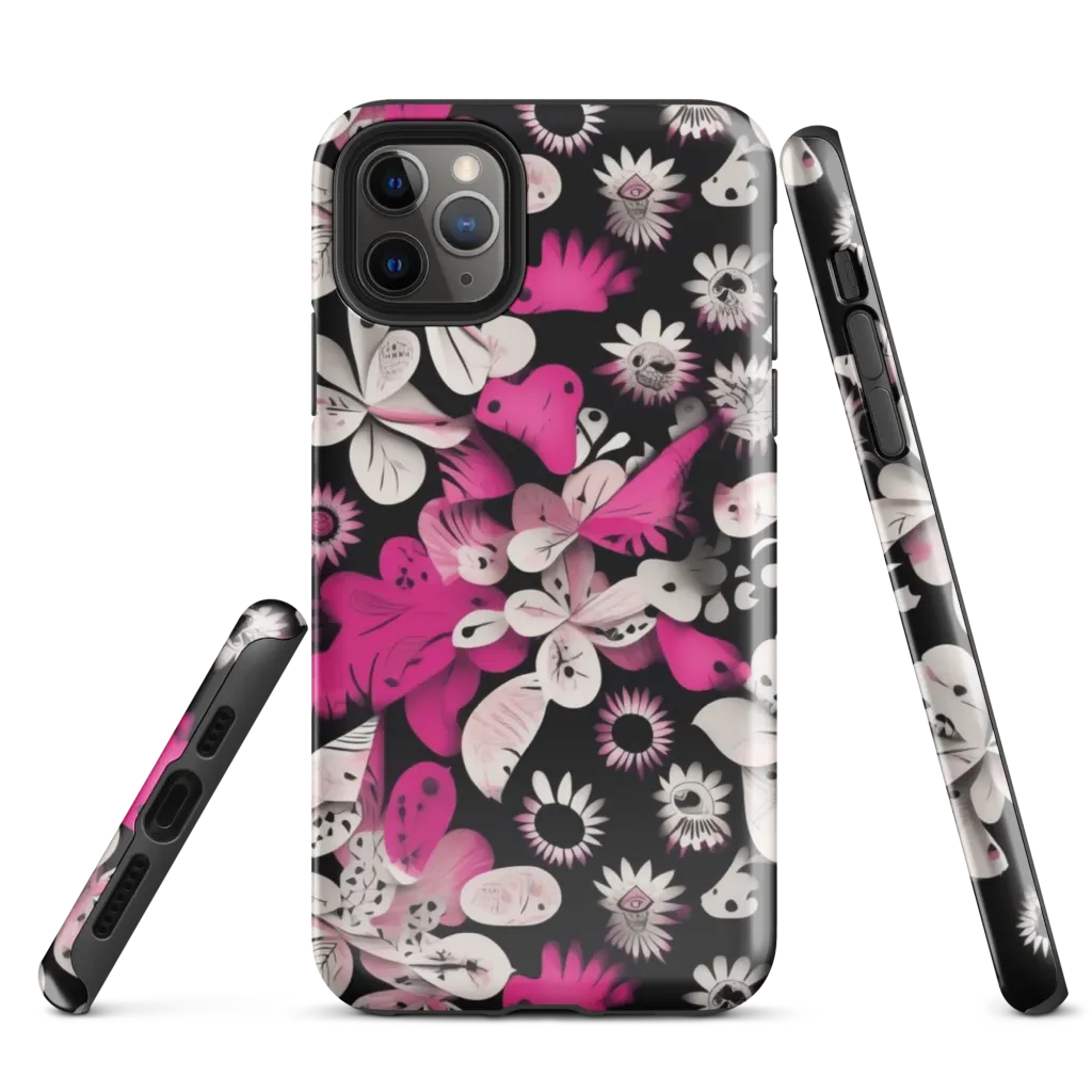 Pink Noir Garden on Tough Case for iPhone® — Front