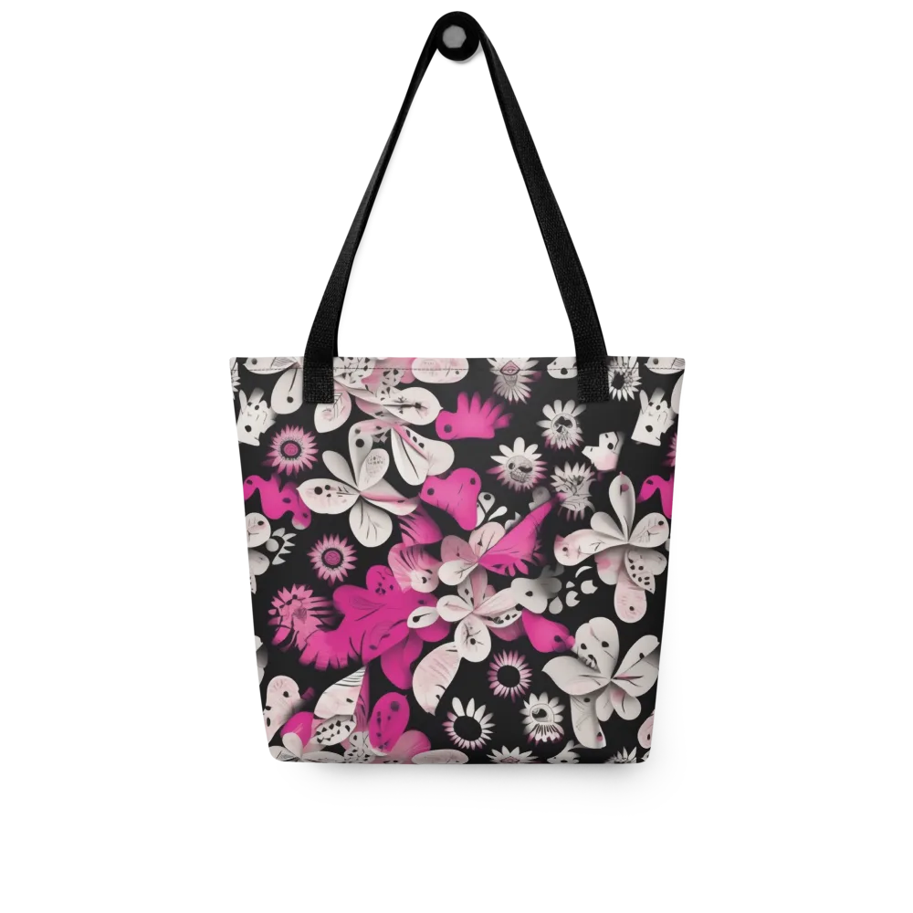 Pink Noir Garden on Tote Bag — Front