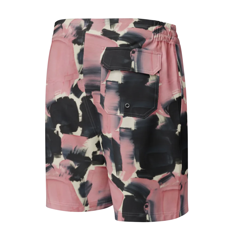 Blush Noir on Men's Board Shorts — Back