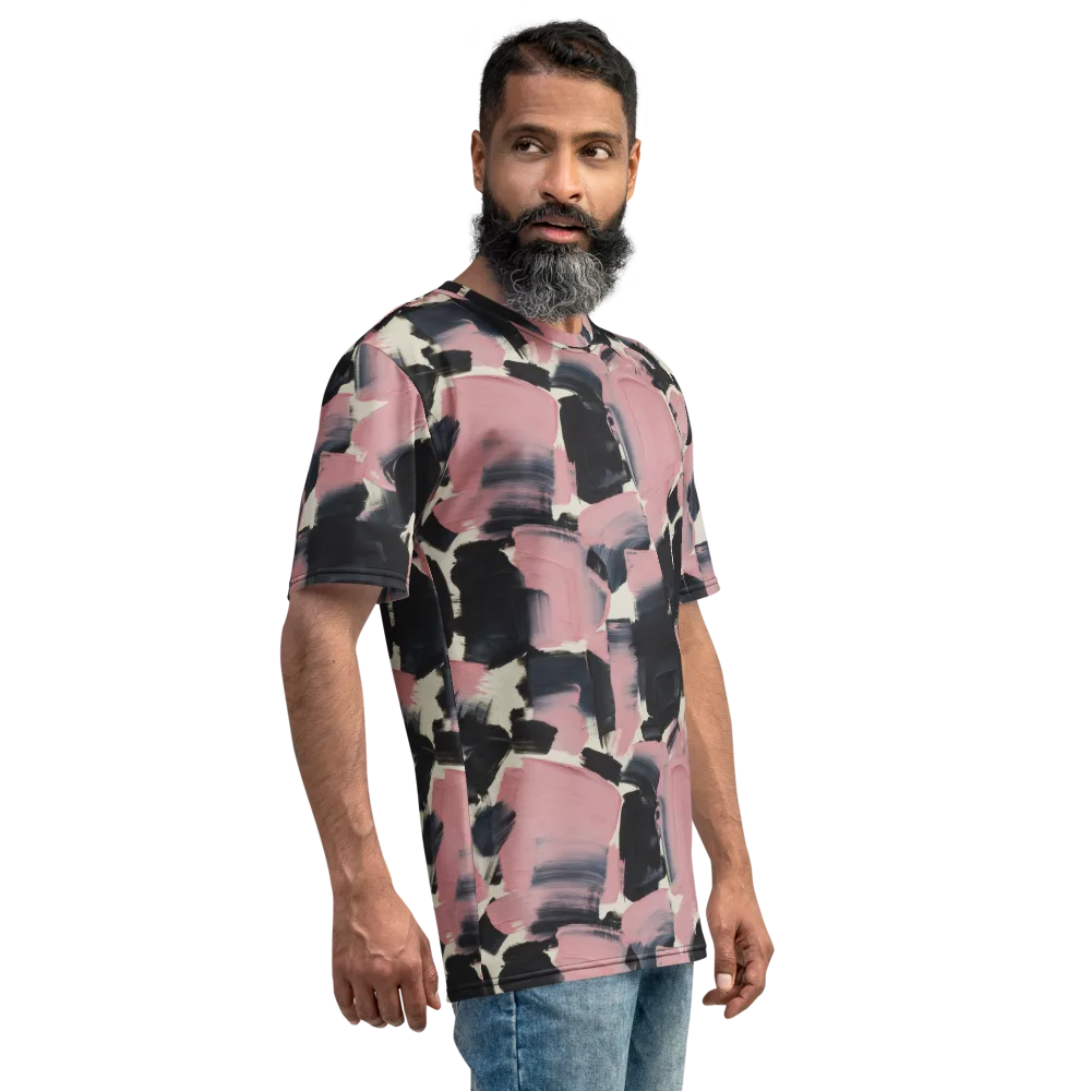 Blush Noir on Men's Crew Neck T-Shirt — Right