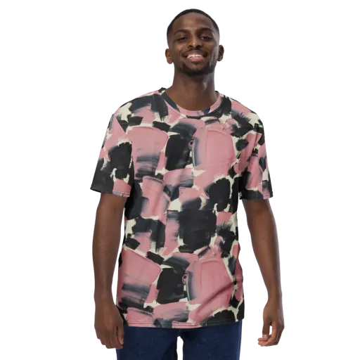 Blush Noir on a Men's Crew Neck T-Shirt