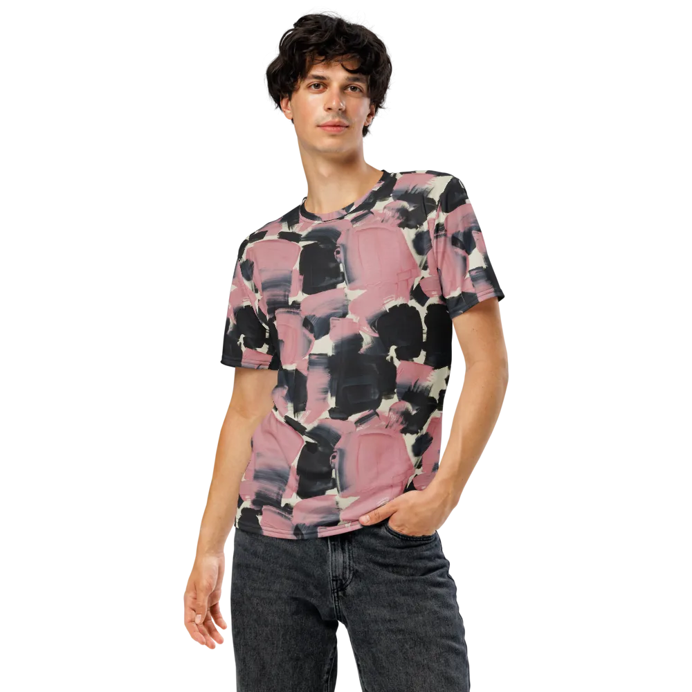 Blush Noir on Men's Crew Neck T-Shirt — Front