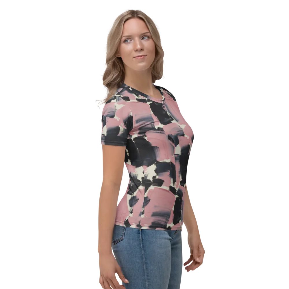 Blush Noir on Women's Crew Neck T-Shirt — Right