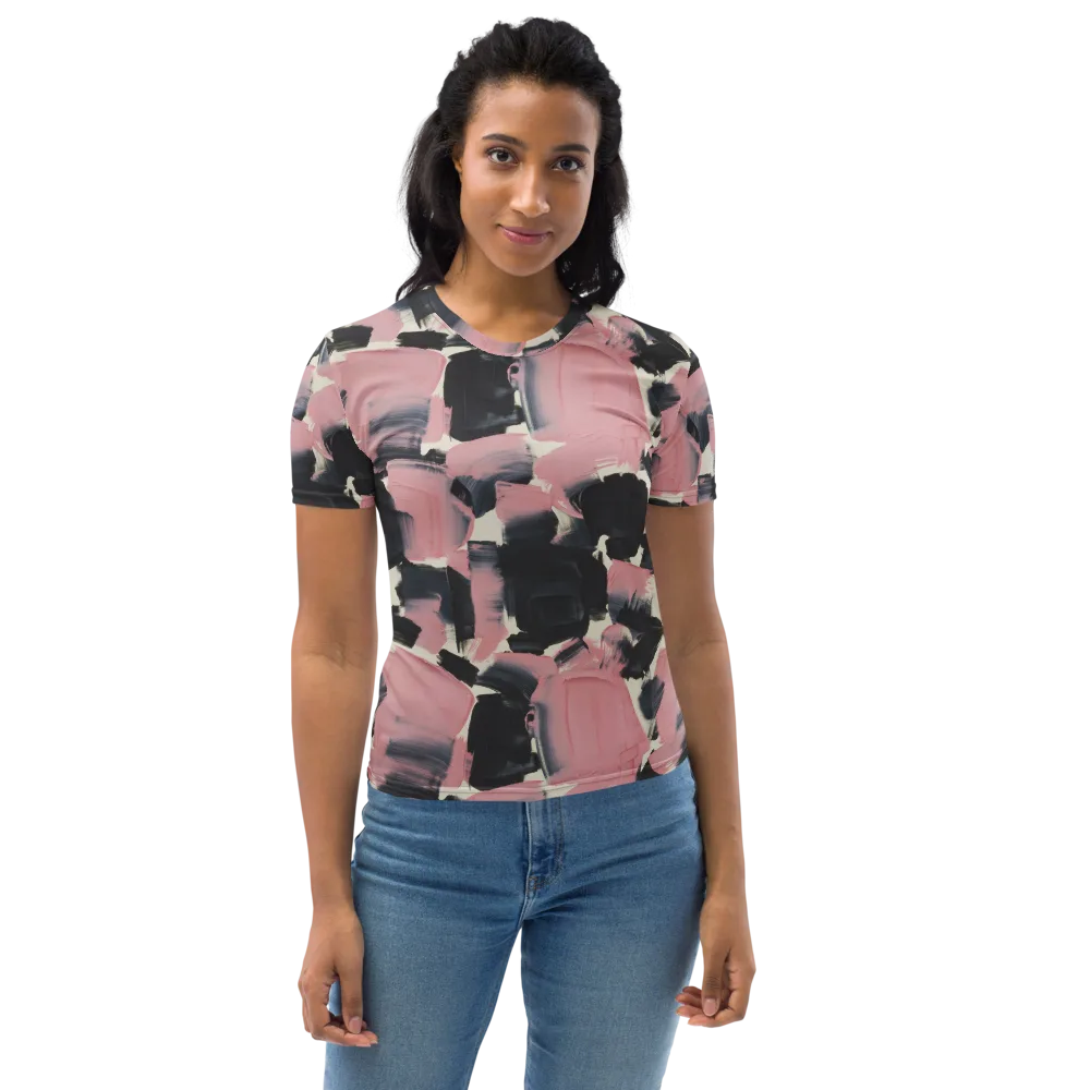 Blush Noir on Women's Crew Neck T-Shirt — Front
