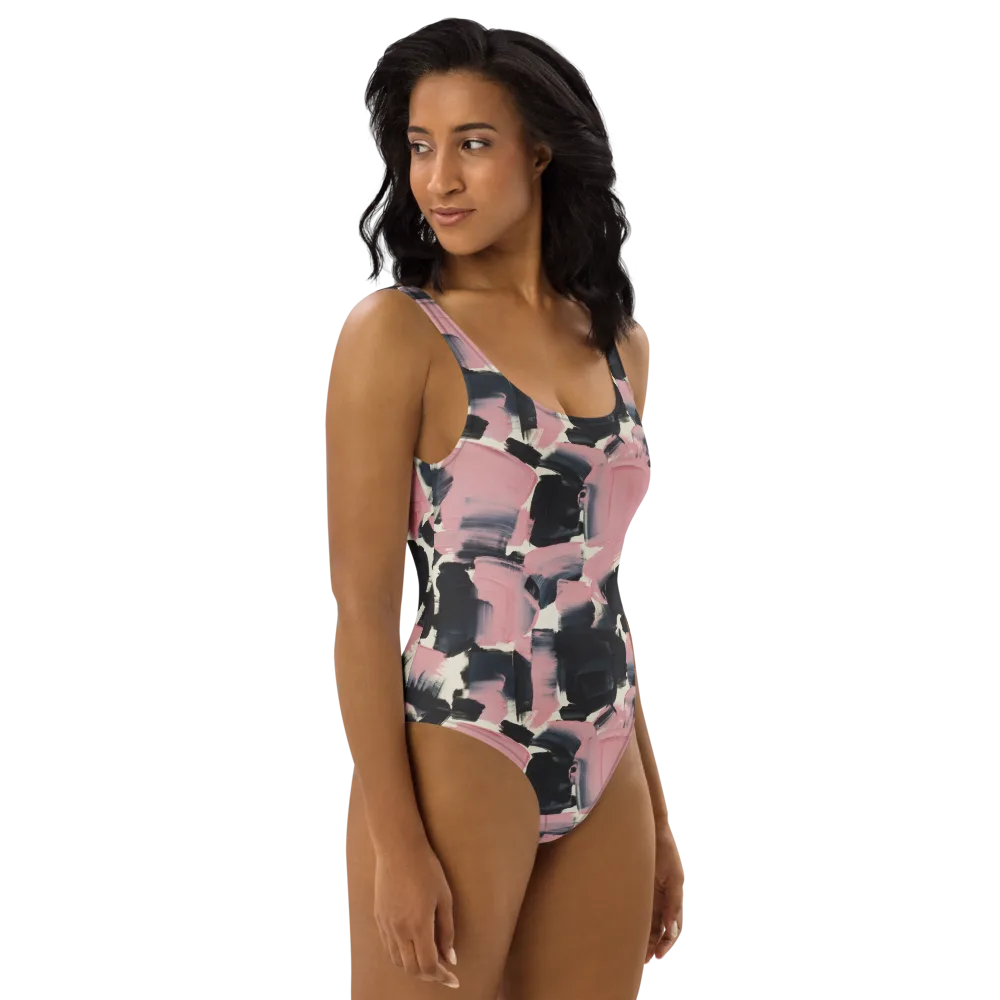 Blush Noir on One-Piece Swimsuit — Right