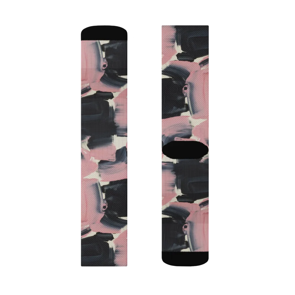 Blush Noir on Socks — Left Sock