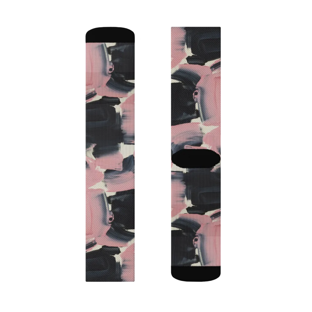 Blush Noir on Socks — Right Sock