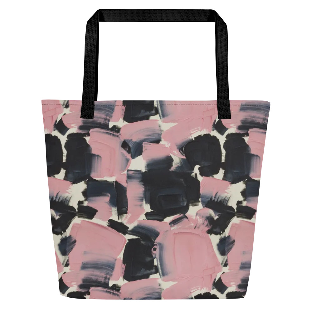 Blush Noir on Large Tote Bag W/ Pocket — Front