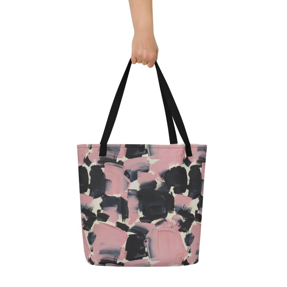 Blush Noir on Large Tote Bag W/ Pocket — Front