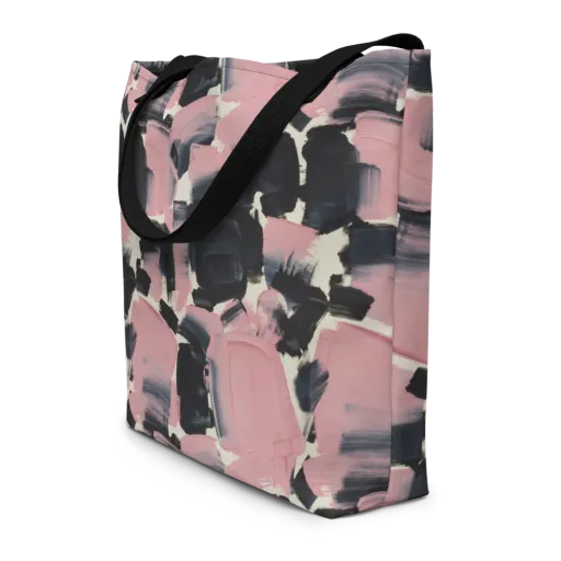 Blush Noir on a Large Tote Bag W/ Pocket