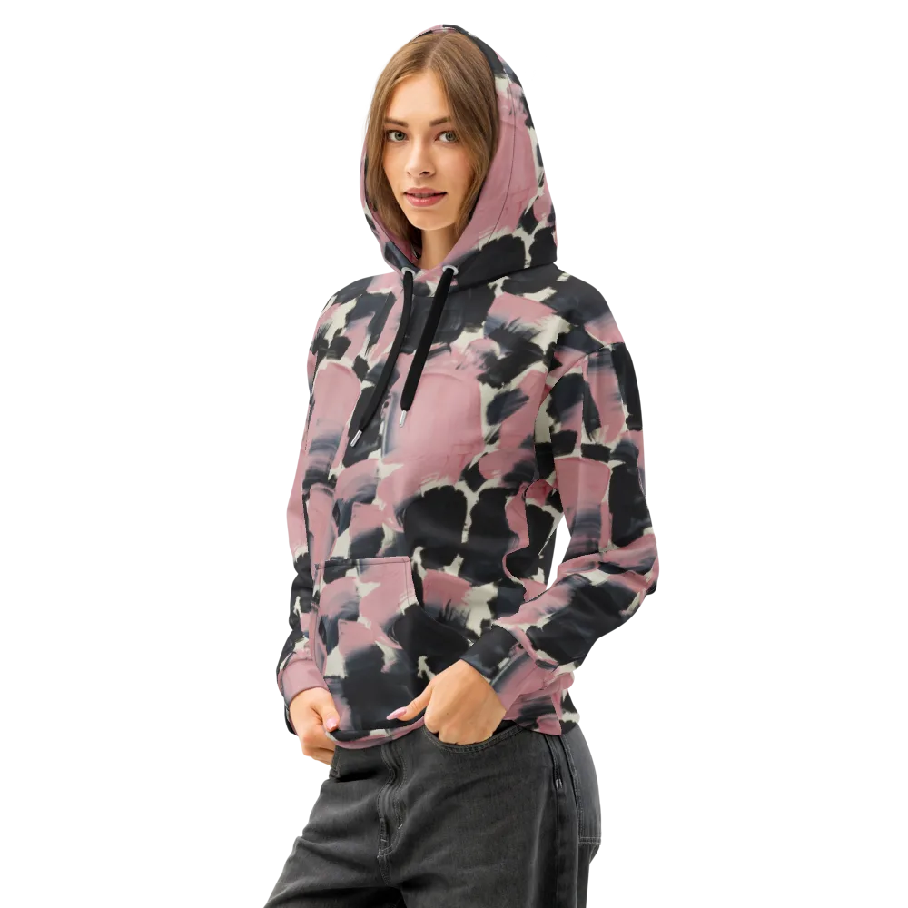 Blush Noir on Cotton Hoodie — Left Front