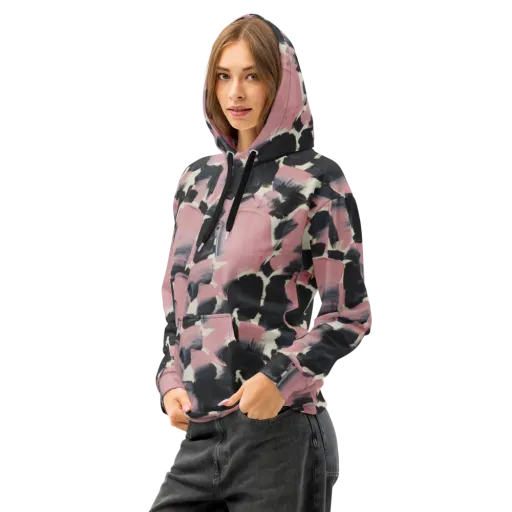 Blush Noir on a Cotton Hoodie