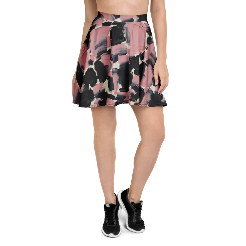 Blush Noir on Skater Skirt — Front